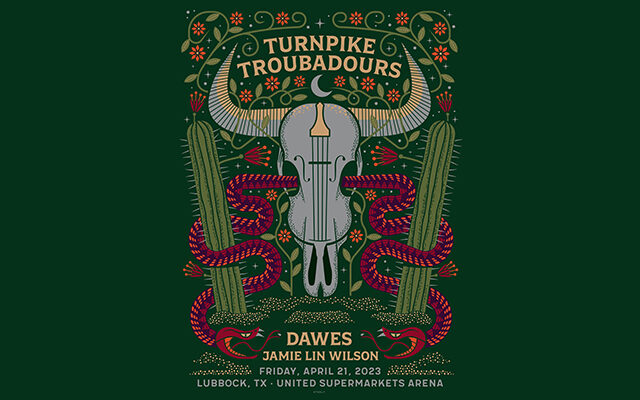 Turnpike Troubadours With Special Guests Dawes and Jamie Lin Wilson April 21st at the USA