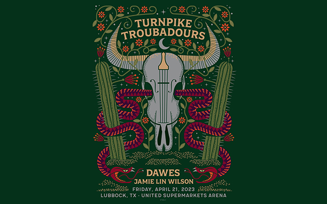 <h1 class="tribe-events-single-event-title">Turnpike Troubadours With Special Guests Dawes and Jamie Lin Wilson April 21st at the USA</h1>