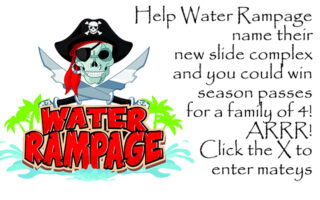 Help Water Rampage Name Their New Slide Complex & You Could Win Season Passes For a Family of 4!